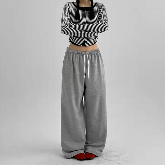 Low Banding Wide-fit Sweatpants