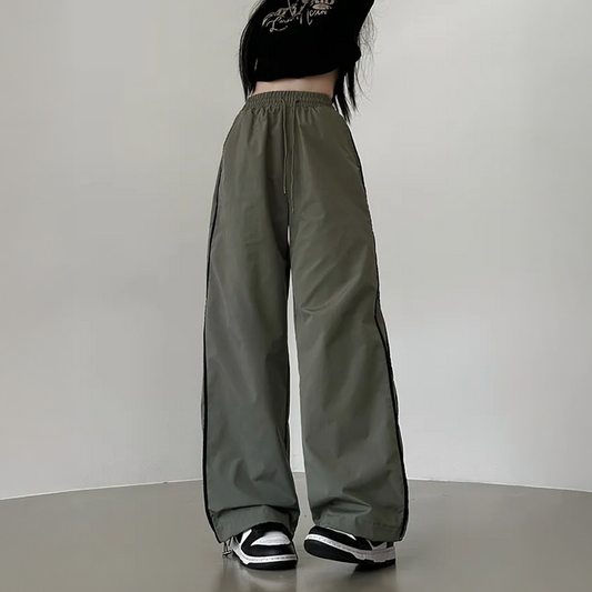 Wide-Banded Long Pants