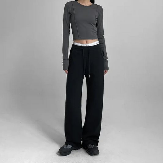 Cooling Wide Banding Stretch Pants