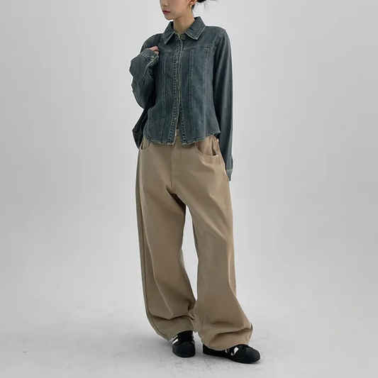 Lugreen Wide-Fit Cotton Pants