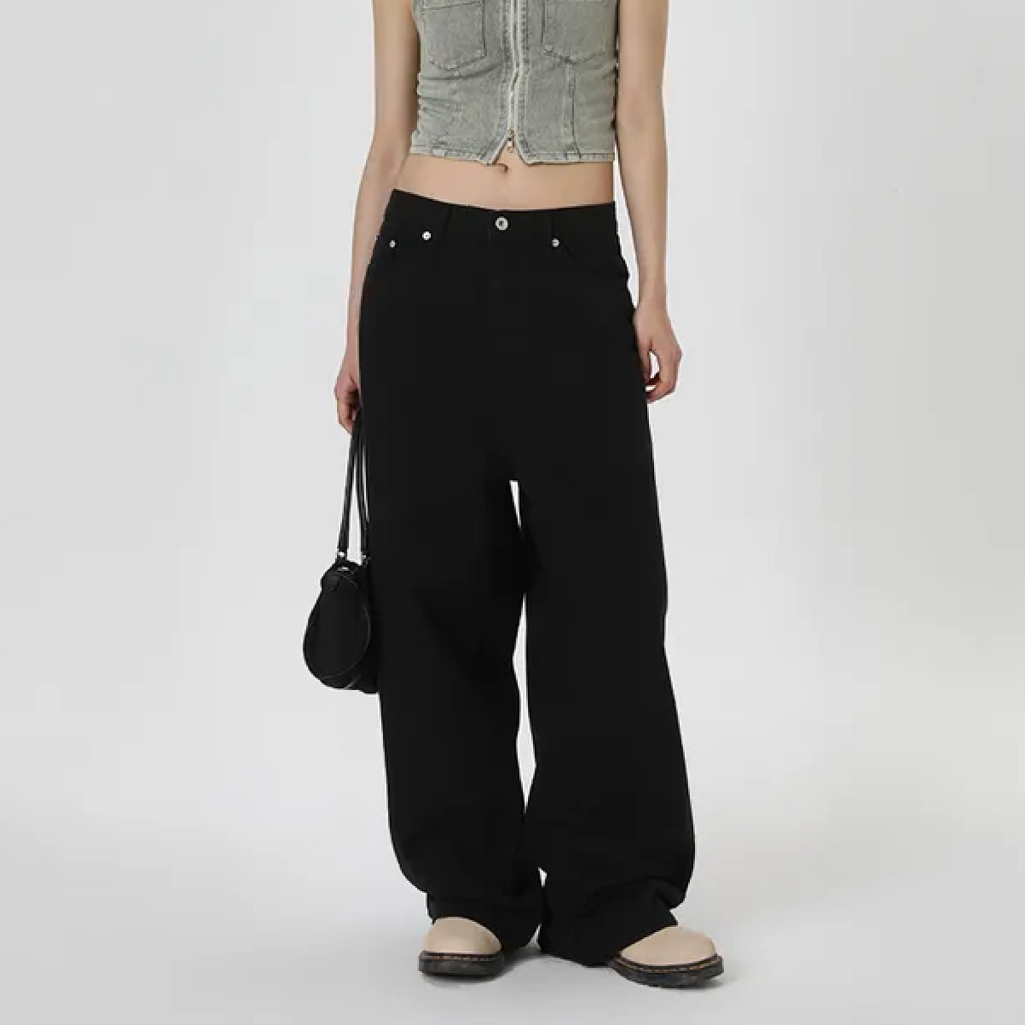 Wide Cotton Long Pants - Big Size