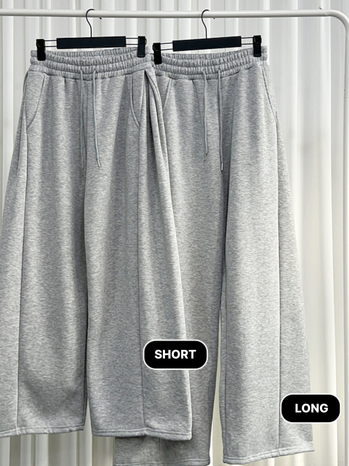 Wide Sweatpants with Side Pin-Tuck