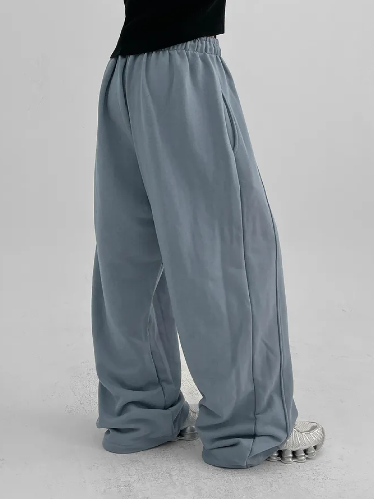 Baggy Wide-Leg Jogger Sweatpants