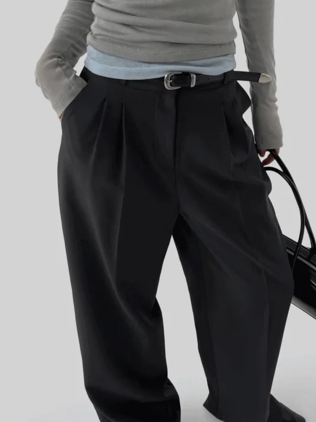 Ultra-Stretch Wide-Leg Slacks