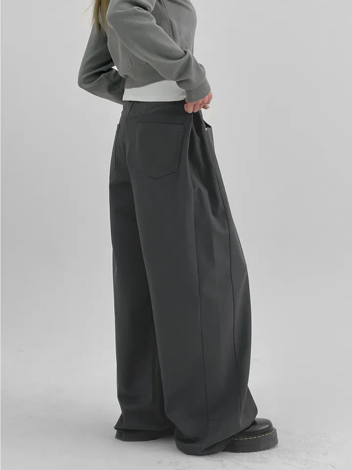 Devers Folding Wide-Leg Cotton Pants