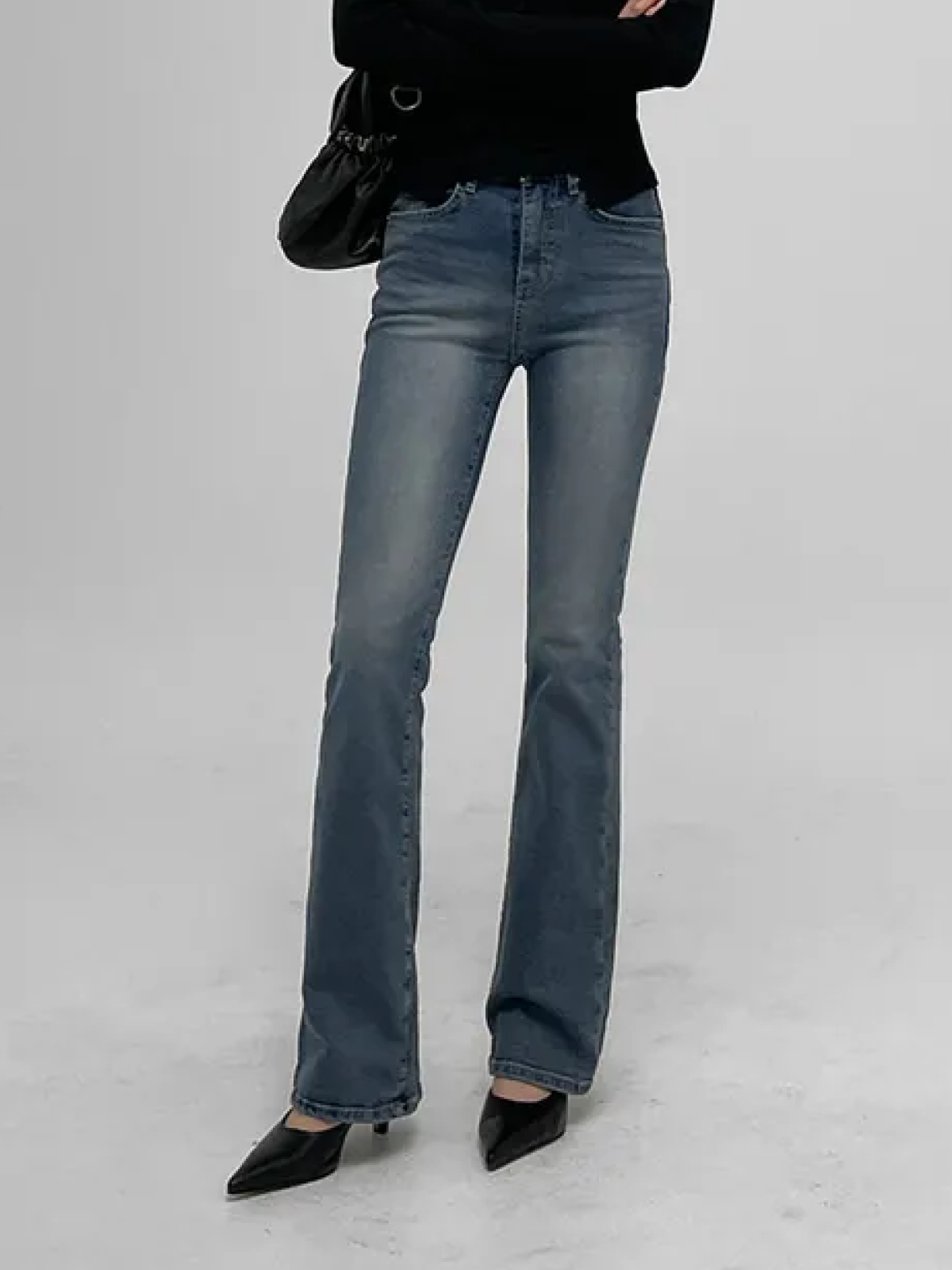 Denim Long Slim Bootcut Jeans – Daily Essential