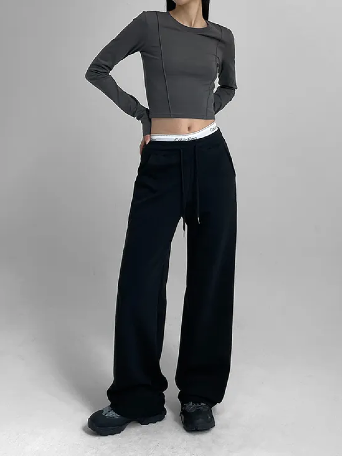 Cooling Wide Banding Stretch Pants