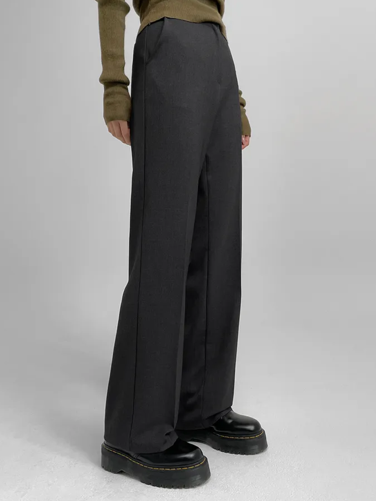 Everyday Daily Simple Wide-Leg Slacks – Extra Long & Flattering Fit