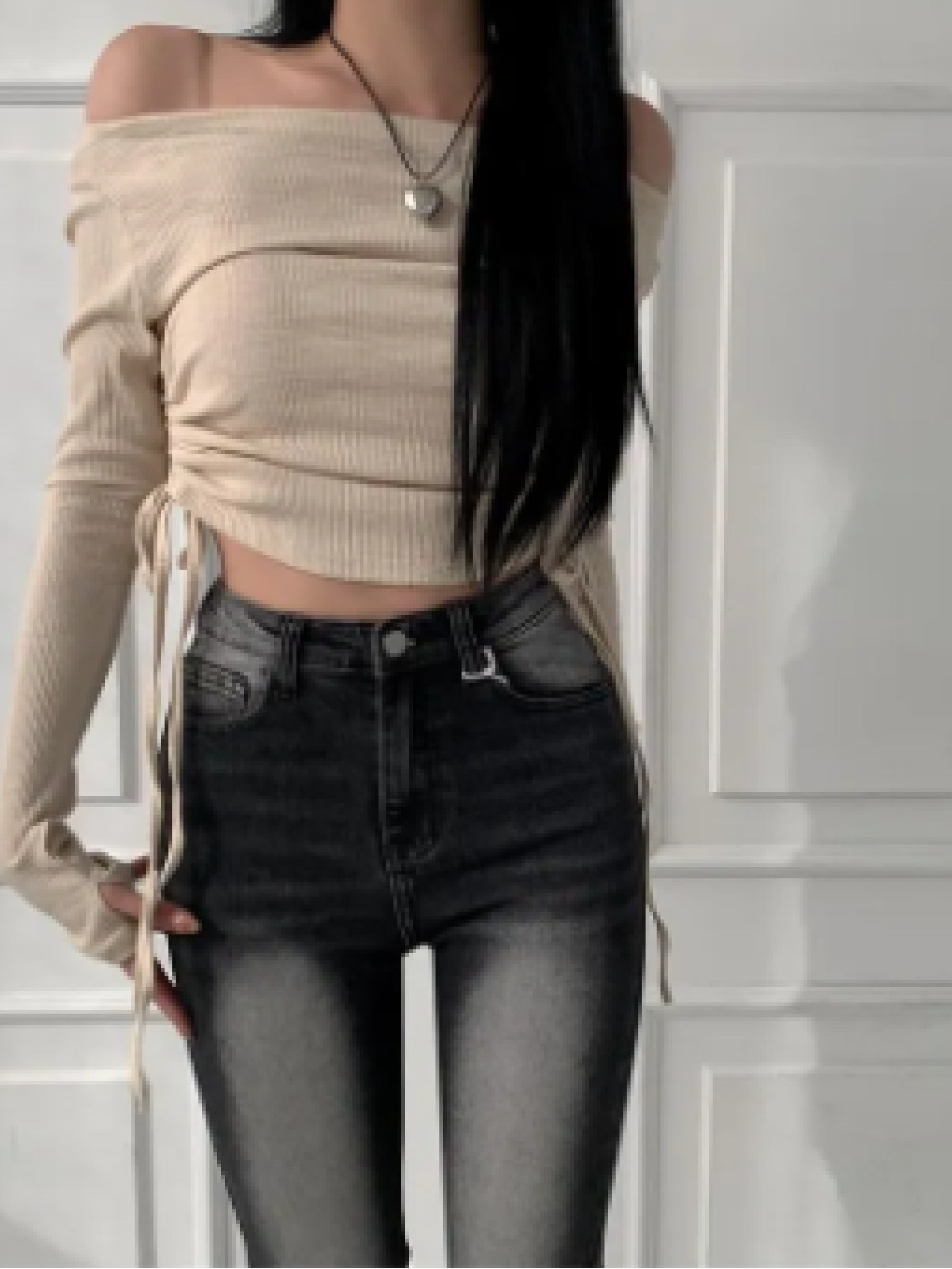 Custom High Waisted Semi-Bootcut Pants