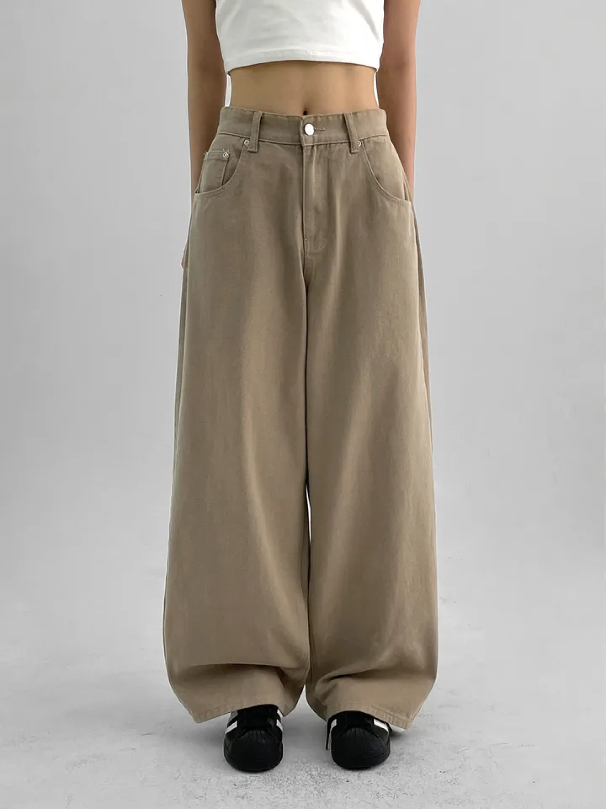 Lugreen Wide-Fit Cotton Pants