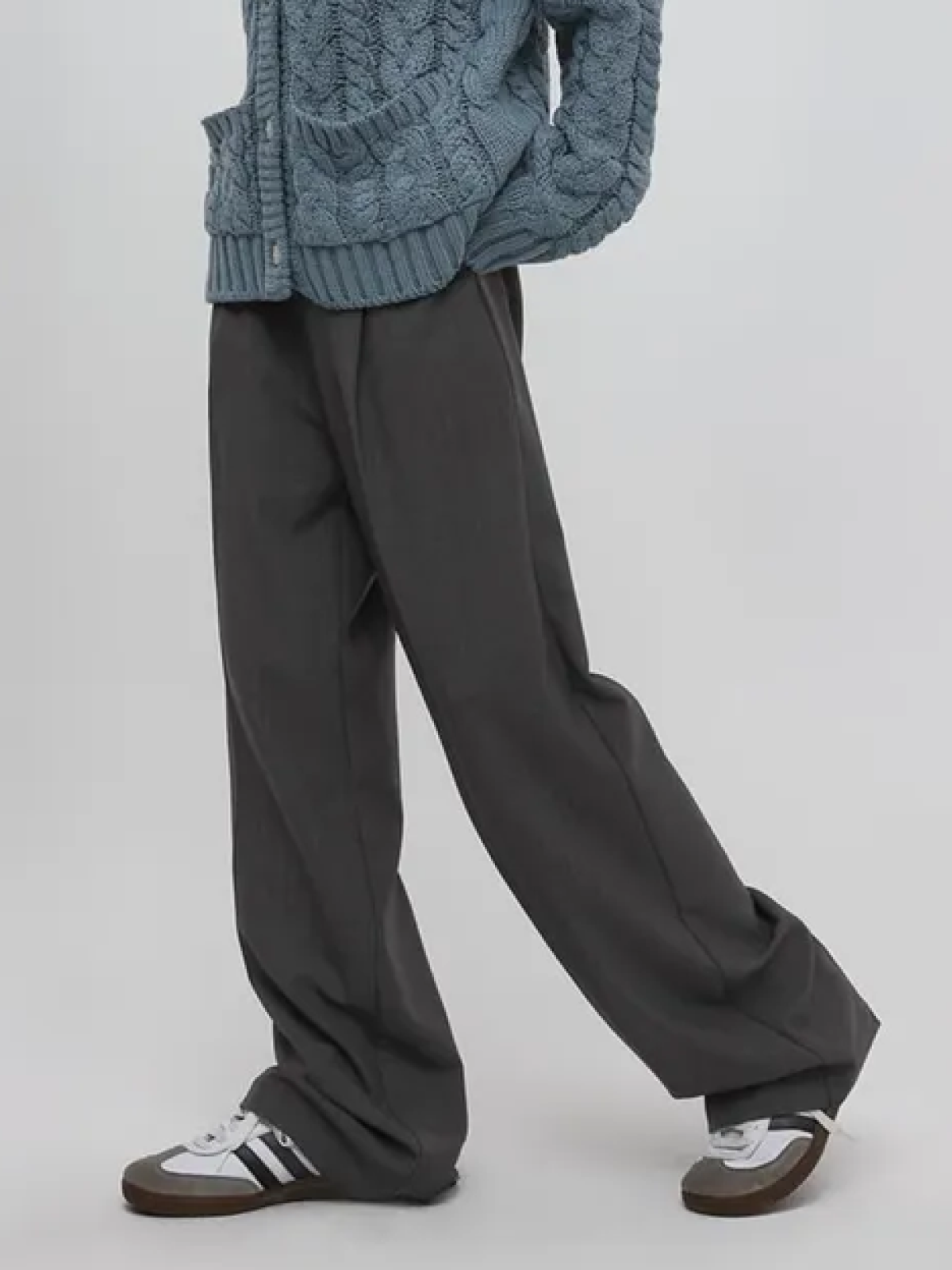 Ultra-Stretch Wide-Leg Slacks