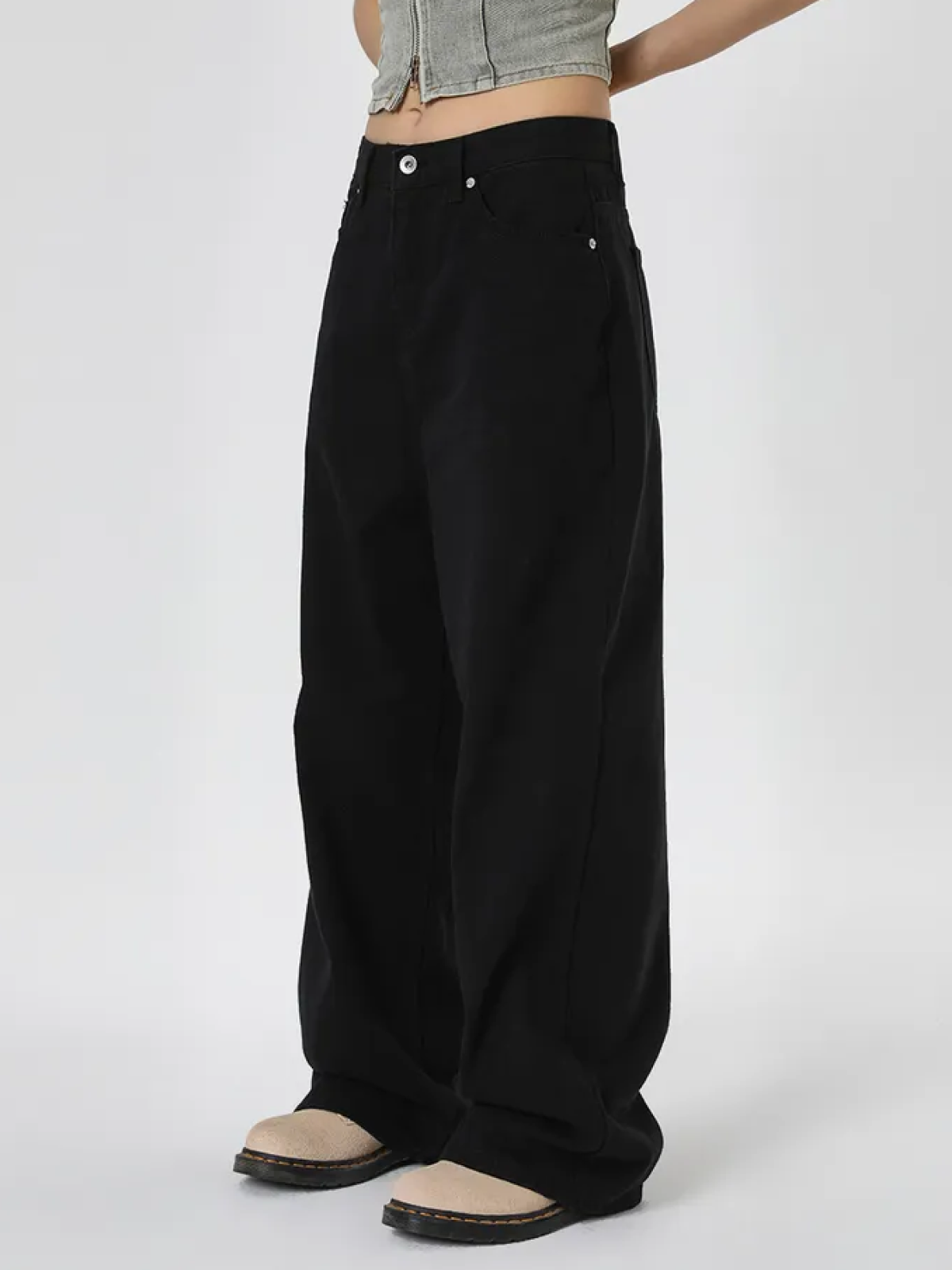 Wide Cotton Long Pants - Big Size