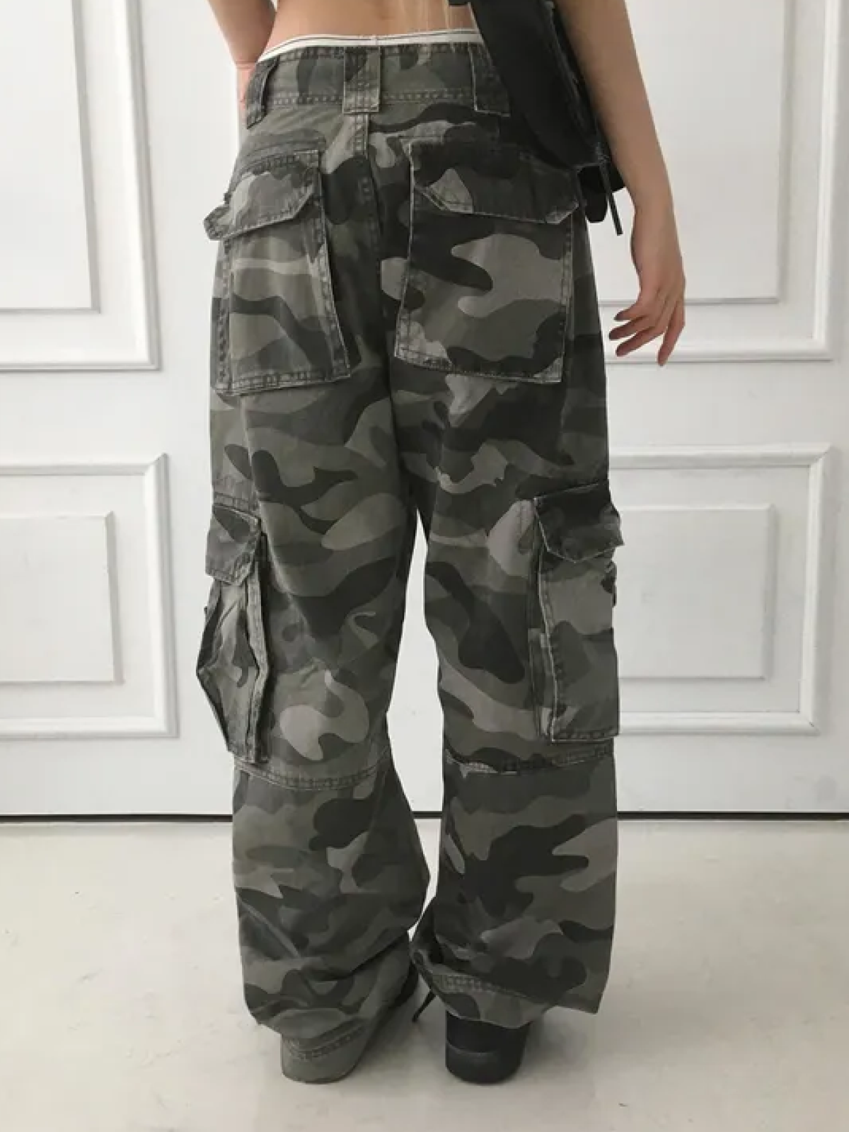 Military Camo Semi-Wide Cargo Pants – 3 Colors