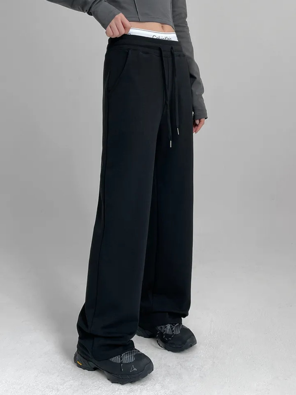 Cooling Wide Banding Stretch Pants