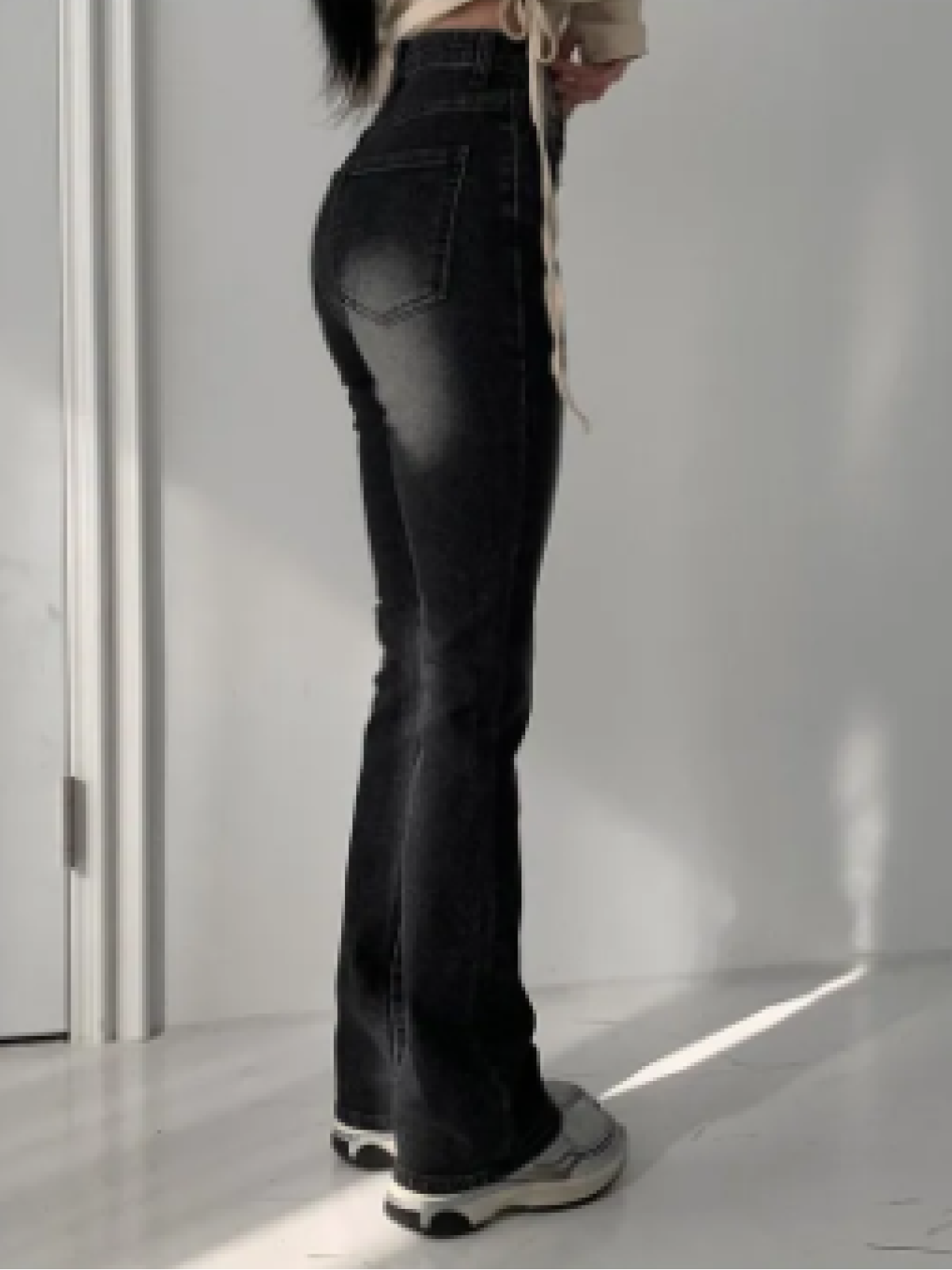 Custom High Waisted Semi-Bootcut Pants