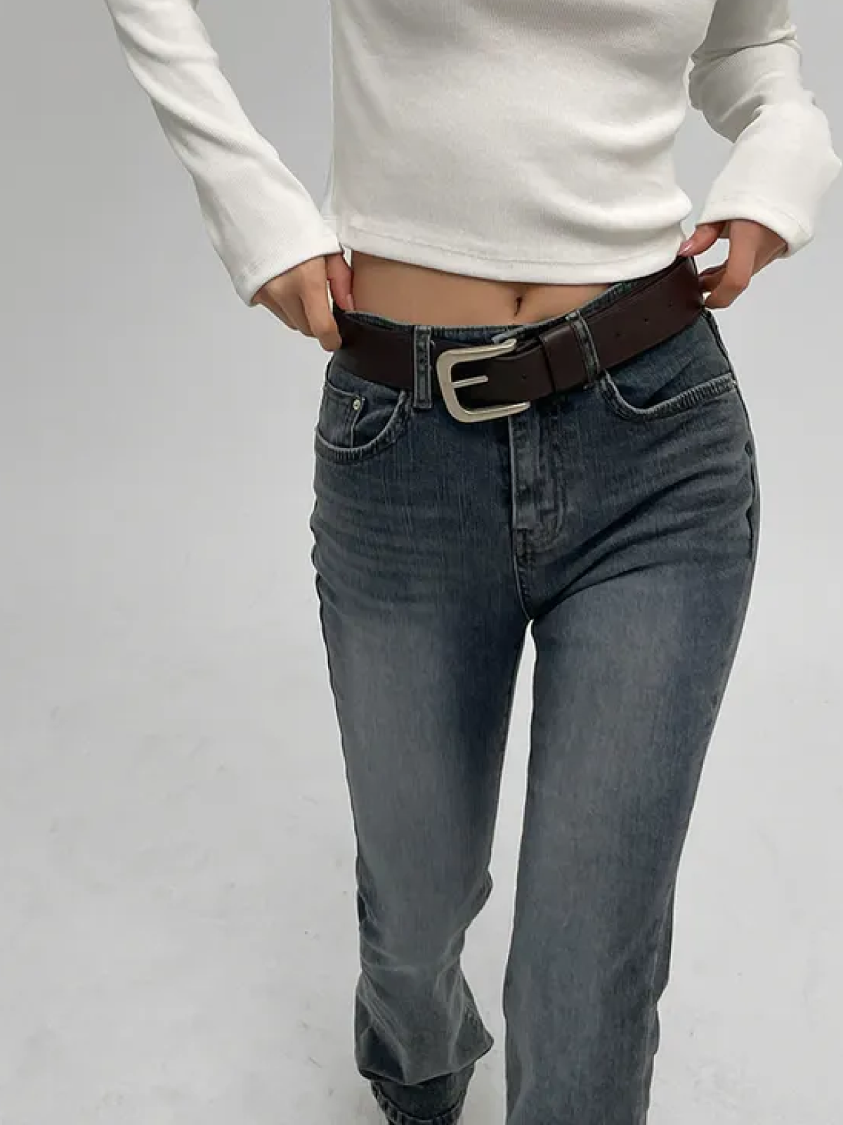 Denim Long Slim Bootcut Jeans – Daily Essential