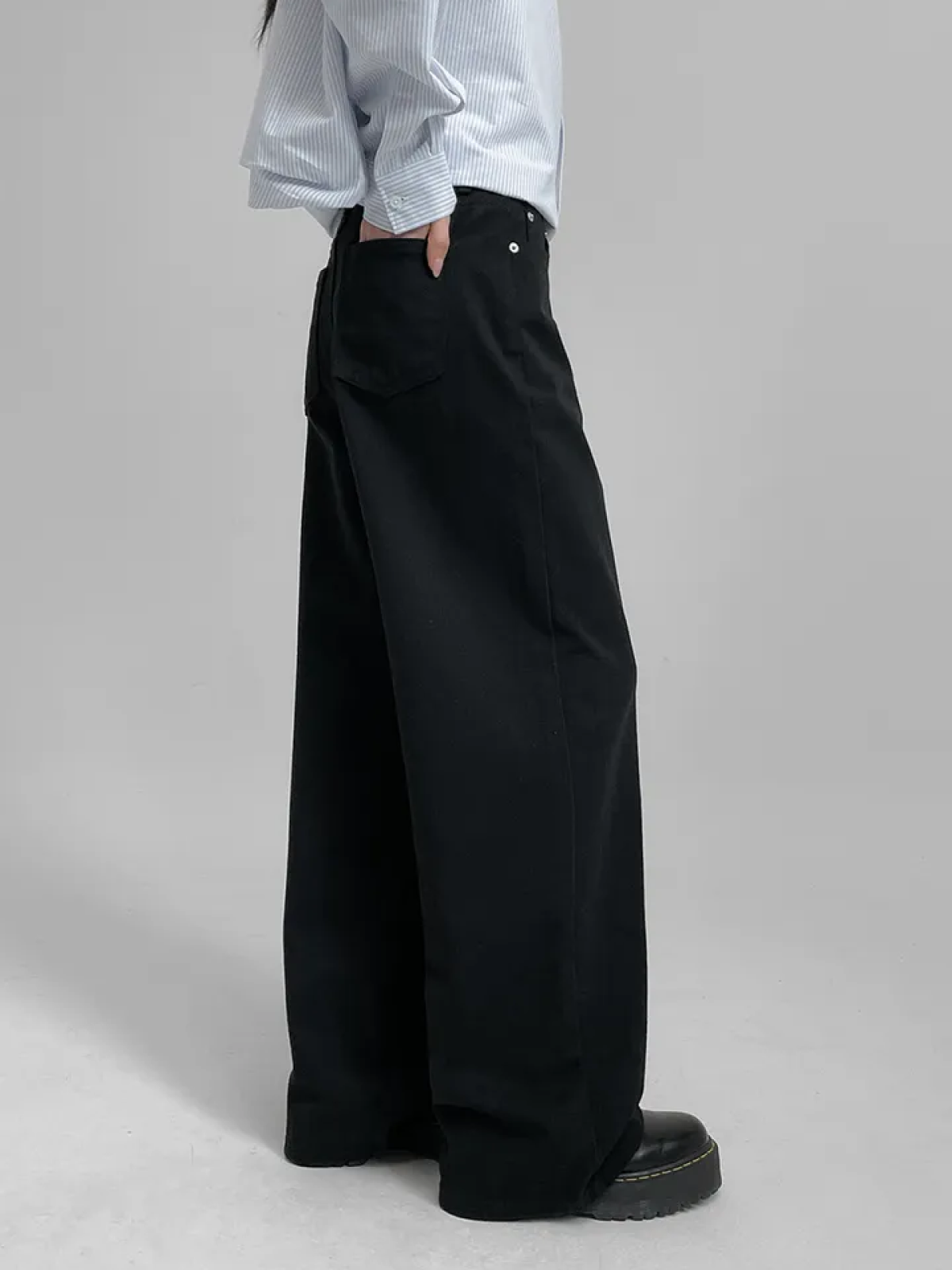 Basic Wide Cotton Pants