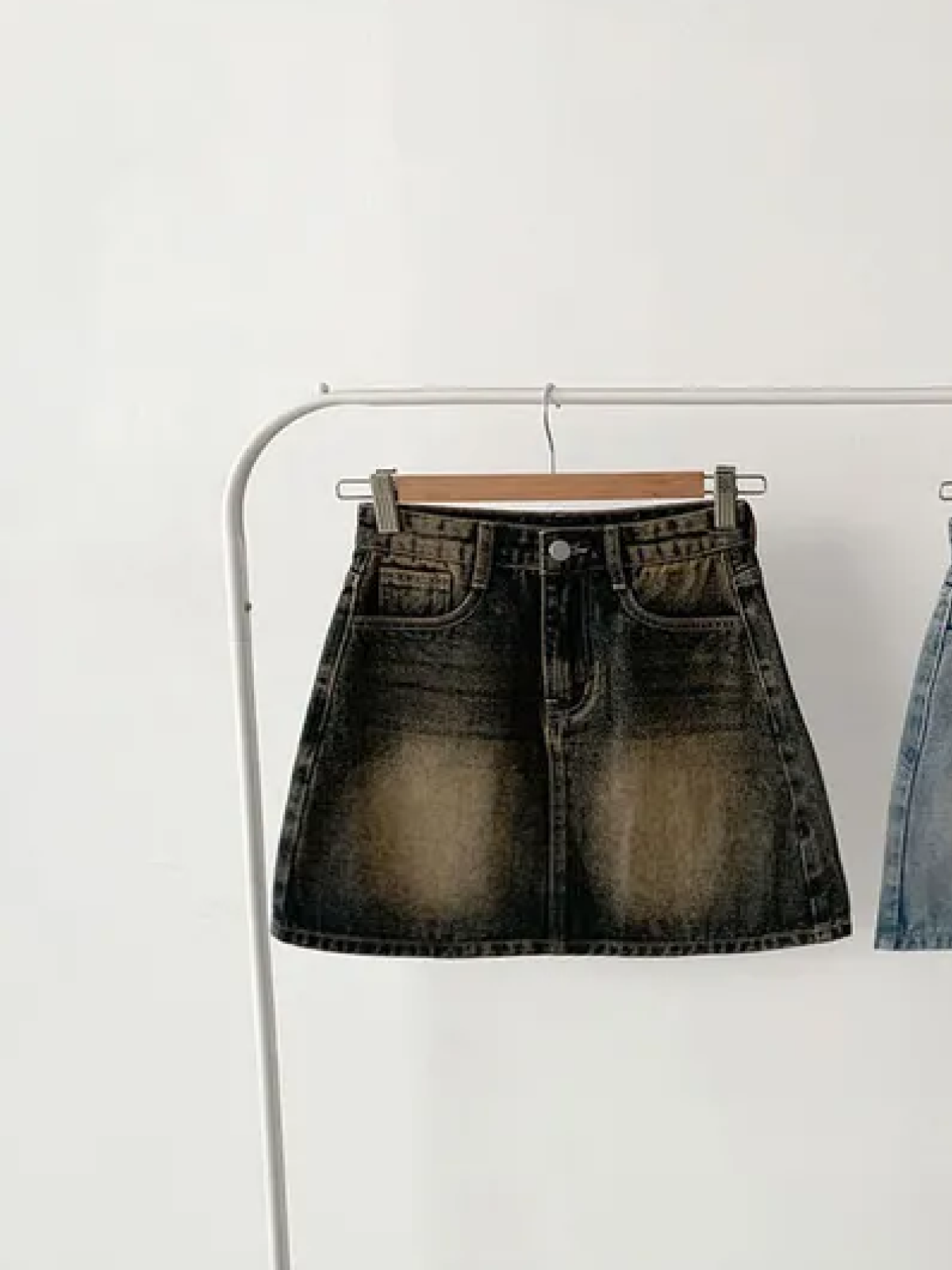 Y2K Vintage Washed Denim Mini Skirt