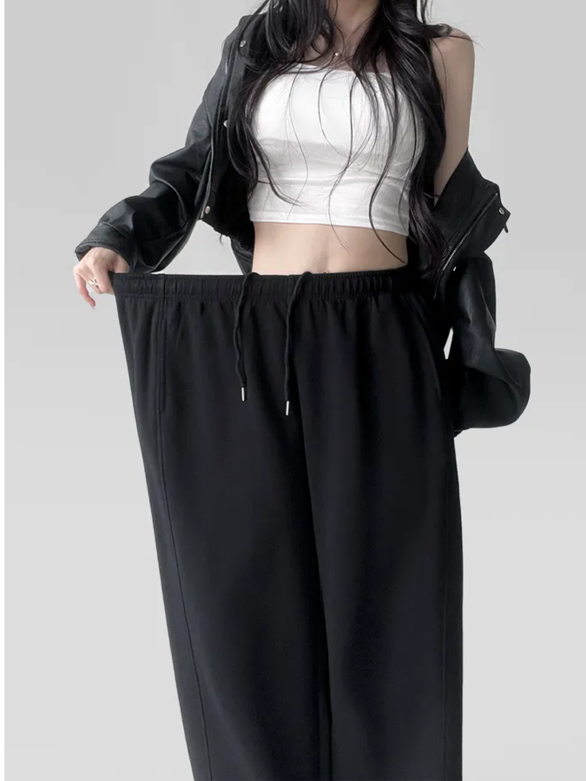 Wide-Side Volume Training Baggy Pants