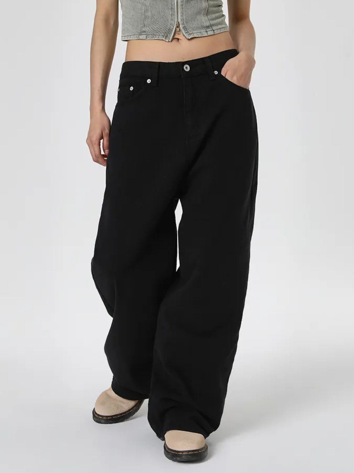 Wide Cotton Long Pants - Big Size