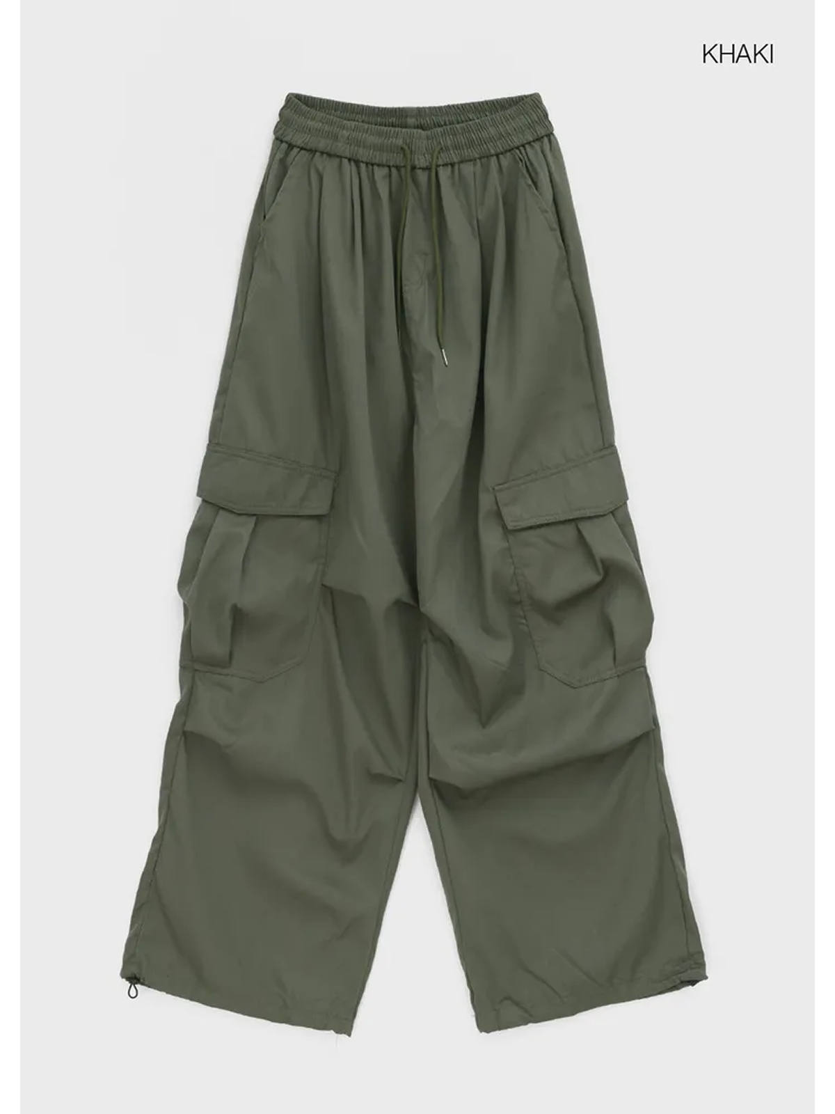 Cheton Cargo Banding Pants with Pockets