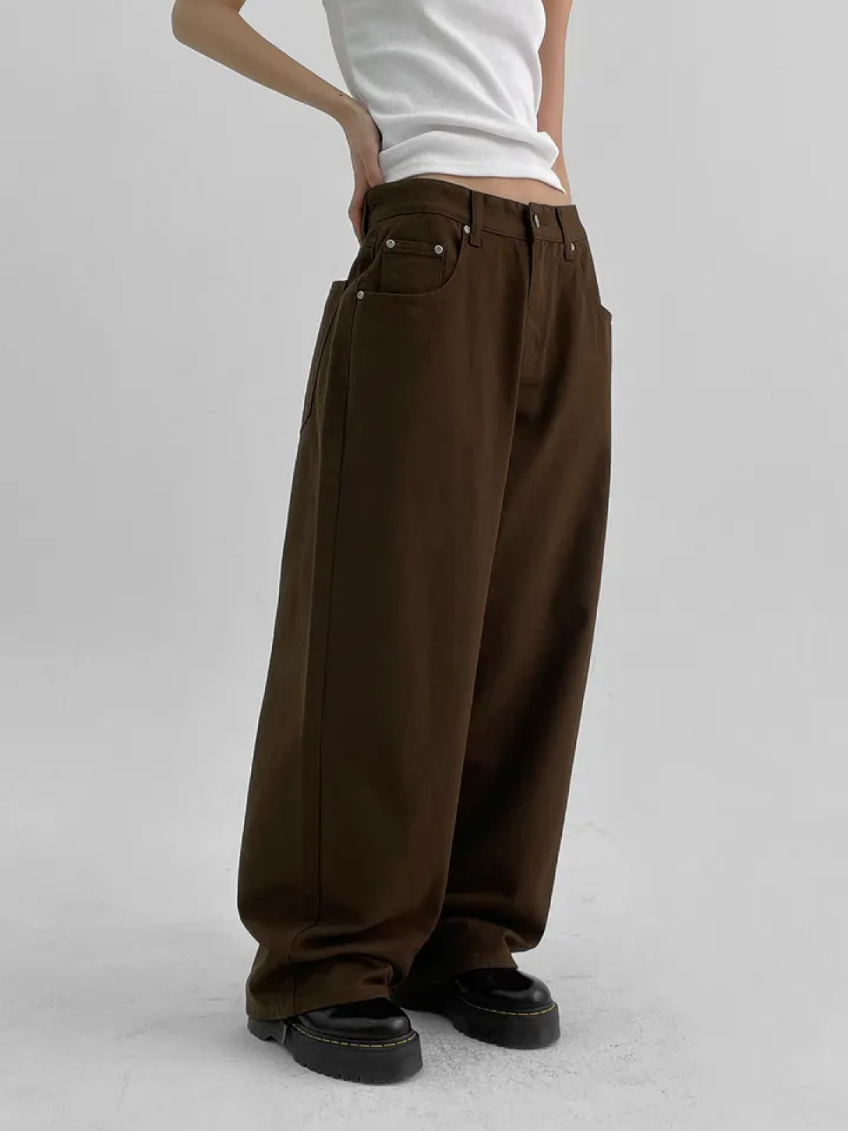 Lugreen Wide-Fit Cotton Pants