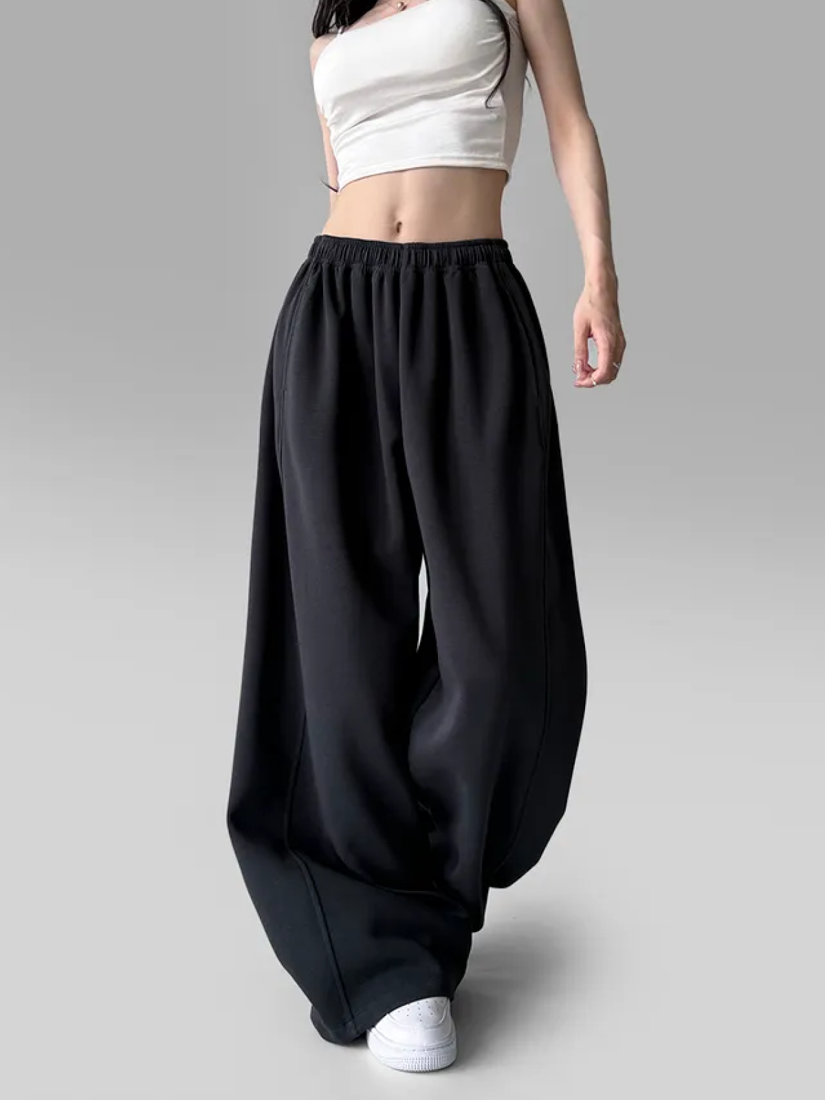 Wide-Side Volume Training Baggy Pants