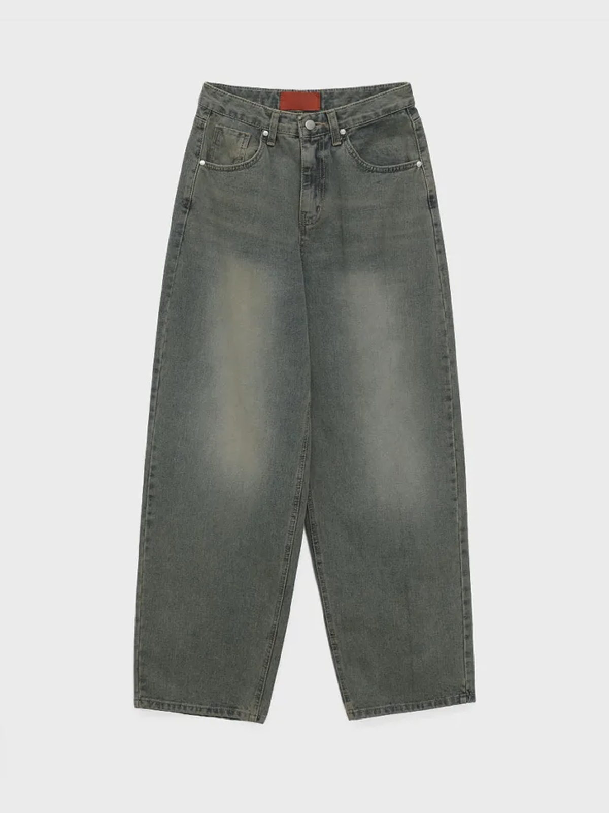 Nickel Wide-Leg Denim Pants