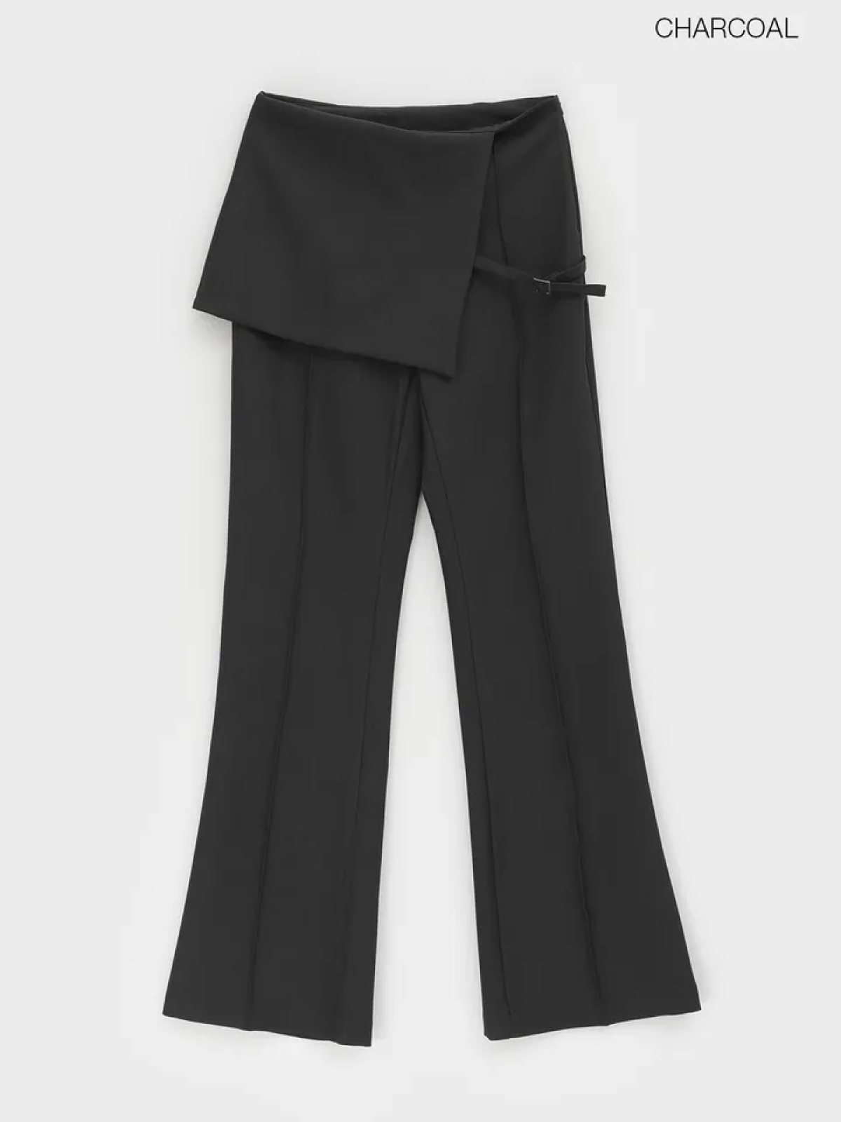 Rounded Bootcut Wrap Slacks