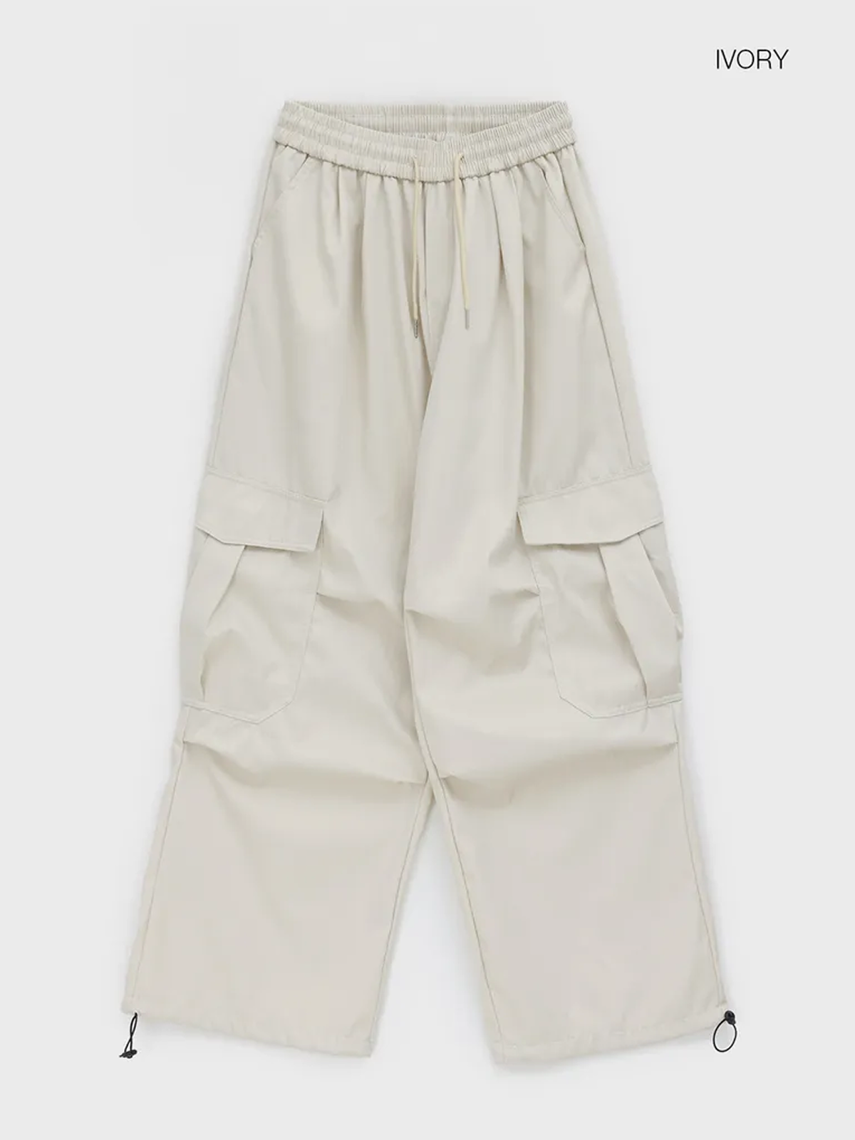 Cheton Cargo Banding Pants with Pockets