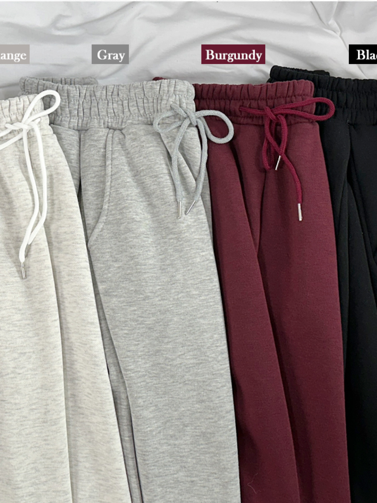 Wide Sweatpants with Side Pin-Tuck