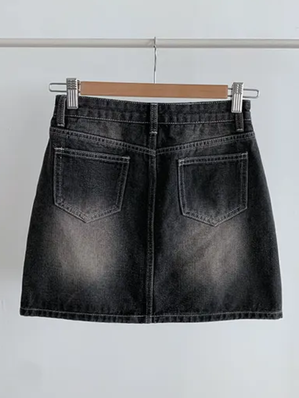 Y2K Vintage Washed Denim Mini Skirt