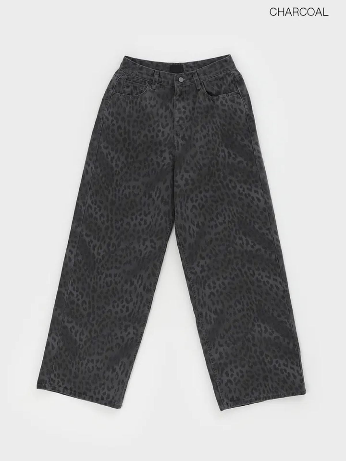 Oppaing Leopard Wide-fit Cotton Pants